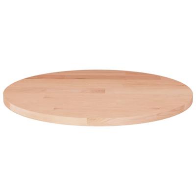 Tafelblad rond Ø30x1,5 cm onbehandeld massief eikenhout