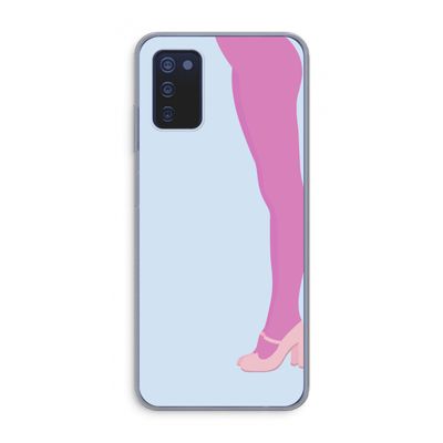 Pink panty: Samsung Galaxy A03s Transparant Hoesje