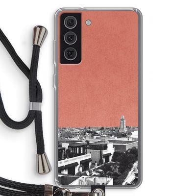Marrakech Skyline : Samsung Galaxy S21 FE Transparant Hoesje met koord