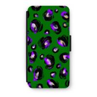 Green Cheetah: iPhone 7 Plus Flip Hoesje - thumbnail