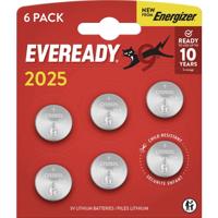 Eveready Knoopcel CR2025 3 V 6 stuk(s) E304439400