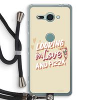Pizza is the answer: Sony Xperia XZ2 Compact Transparant Hoesje met koord