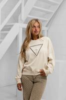 Guess Rachele Triangle Sweater Dames Beige - Maat S - Kleur: Beige | Soccerfanshop