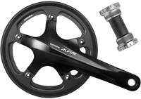 SHIMANO alfine fc-s501 crank with double chainguard