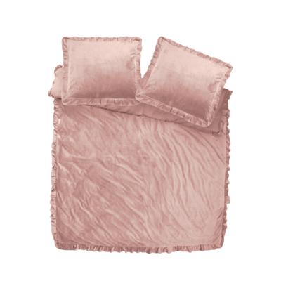 Sleeptime Velvet Ruffles Oud Roze 240 x 220 cm