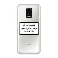 I'm dope: Xiaomi Redmi Note 10 Lite Transparant Hoesje