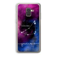 Sterrenbeeld - Donker: Samsung Galaxy A8 (2018) Transparant Hoesje