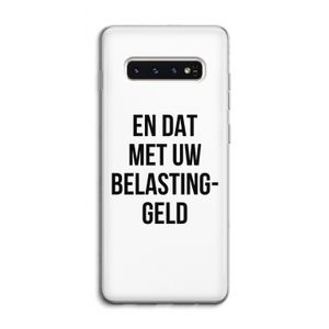 Belastinggeld: Samsung Galaxy S10 4G Transparant Hoesje