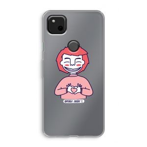 Hartje: Google Pixel 4a Transparant Hoesje