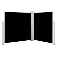 The Living Store zijluifel Retractable - 140 x (0 - 600) cm - Uittrekbaar - dubbel scherm