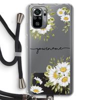 Daisies: Xiaomi Redmi Note 10S Transparant Hoesje met koord