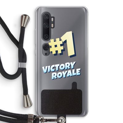 Victory Royale: Xiaomi Mi Note 10 Pro Transparant Hoesje met koord