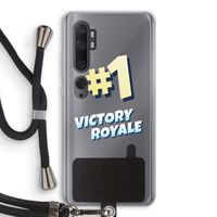 Victory Royale: Xiaomi Mi Note 10 Pro Transparant Hoesje met koord
