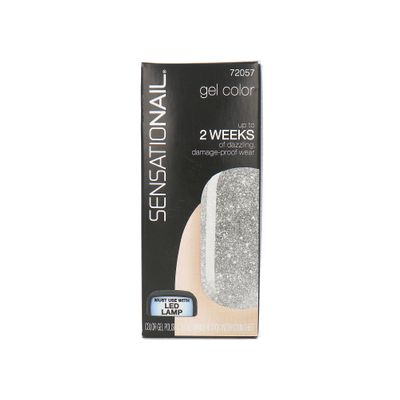 Sensationail Gel Color Nagellak - Silver Glitter