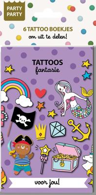Party Party 6 Tattoo boekjes - Fantasie (Paperback)