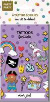 Party Party 6 Tattoo boekjes - Fantasie (Paperback) Party Party 6 Tattoo boekjes - Fantasie (Paperback)