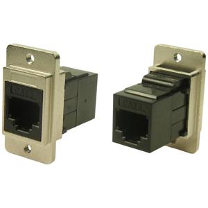 Cliff CP30724M3 Dualslim metaal Cat3 RJ12 M3 CP30724M3 Adapter, inbouw Nikkel, Zwart 1 stuk(s)