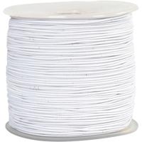 Creativ Company Elastisch koord, dikte 1 mm, wit, 250 m/ 1 rol