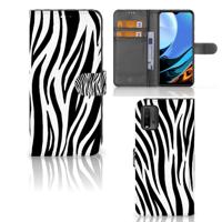 Xiaomi Redmi 9T | Poco M3 | Telefoonhoesje | Met pasjeshouder | Zebra