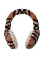 Burberry Kids cache-oreilles en polaire Vintage-Check - Marron