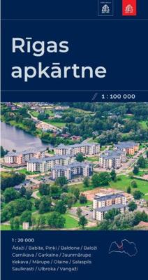 Wegenkaart - landkaart Riga regio | Jana Seta