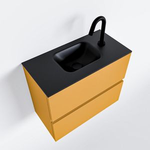 Toiletmeubel Mondiaz Ada | 60 cm | Meubelkleur Ocher | Lex wastafel Urban Midden | 1 kraangat