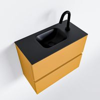 Toiletmeubel Mondiaz Ada | 60 cm | Meubelkleur Ocher | Lex wastafel Urban Midden | 1 kraangat Toiletmeubel Mondiaz Ada | 60 cm | Meubelkleur Ocher | Lex wastafel Urban Midden | 1 kraangat