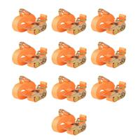 VidaXL Spanbanden 0,4 ton 6mx25mm oranje 10 st