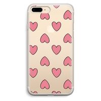Ondersteboven verliefd: iPhone 7 Plus Transparant Hoesje