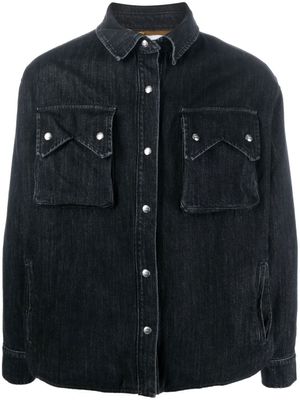 RHUDE surchemise en jean - Noir