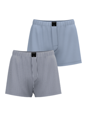 2-pack wijde heren boxershorts - Cotton Stretch