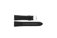 Horlogeband Seiko 7T86-0AC0 / 7T62-0LJ0 / SPC133P1 / 4LD4JB Leder Zwart 22mm