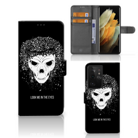 Telefoonhoesje met Naam Samsung Galaxy S21 Ultra Skull Hair