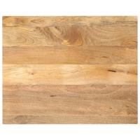 Tafelblad rechthoekig 110x80x2,5 cm massief mangohout