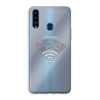 Home Is Where The Wifi Is: Samsung Galaxy A20s Transparant Hoesje
