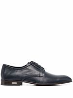 Casadei chaussures oxford en cuir à détails de perforations - Bleu - thumbnail