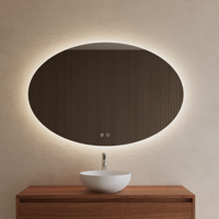 BWS Badkamerspiegel | Spark Ovale | met LED verlichting | 90x140cm
