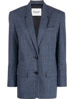 MARANT ÉTOILE blazer à simple boutonnage - Bleu - thumbnail