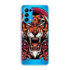 Tiger and Rattlesnakes: Oppo Find X3 Lite Transparant Hoesje