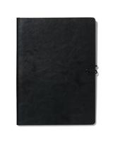 HEMA Notitieboek gelinieerd PU zwart 18.5x25.5