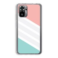 Strepen pastel: Xiaomi Redmi Note 10S Transparant Hoesje