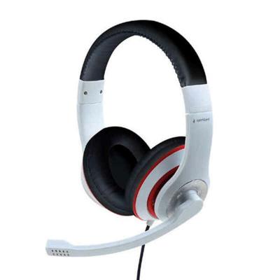 Hoofdtelefoon met microfoon GEMBIRD MHS-03-WTRDBK Wit