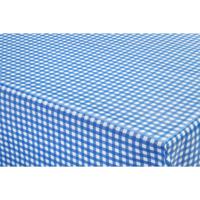 Bellatio Design tafelzeil boerenruit - blauw - PVC - 140 x 250 cm