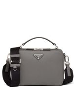 Prada sac porté épaule Brique - Gris