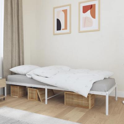 Bedframe metaal wit 90x190 cm