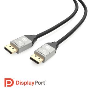 j5create JDC43 DisplayPort-kabel DisplayPort Aansluitkabel DisplayPort-stekker 2.00 m Zwart Vergulde steekcontacten