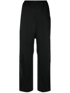 Saint Laurent pantalon court à logo brodé - Noir