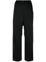 Saint Laurent pantalon court à logo brodé - Noir