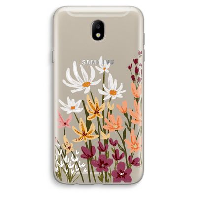 Painted wildflowers: Samsung Galaxy J7 (2017) Transparant Hoesje
