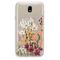 Painted wildflowers: Samsung Galaxy J7 (2017) Transparant Hoesje